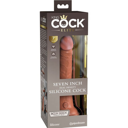 KING COCK - ELITE REALISTIC SILICONE DILDO 17.8 CM CANDY