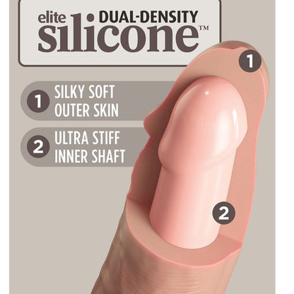 KING COCK - ELITE REALISTIC SILICONE DILDO 17.8 CM