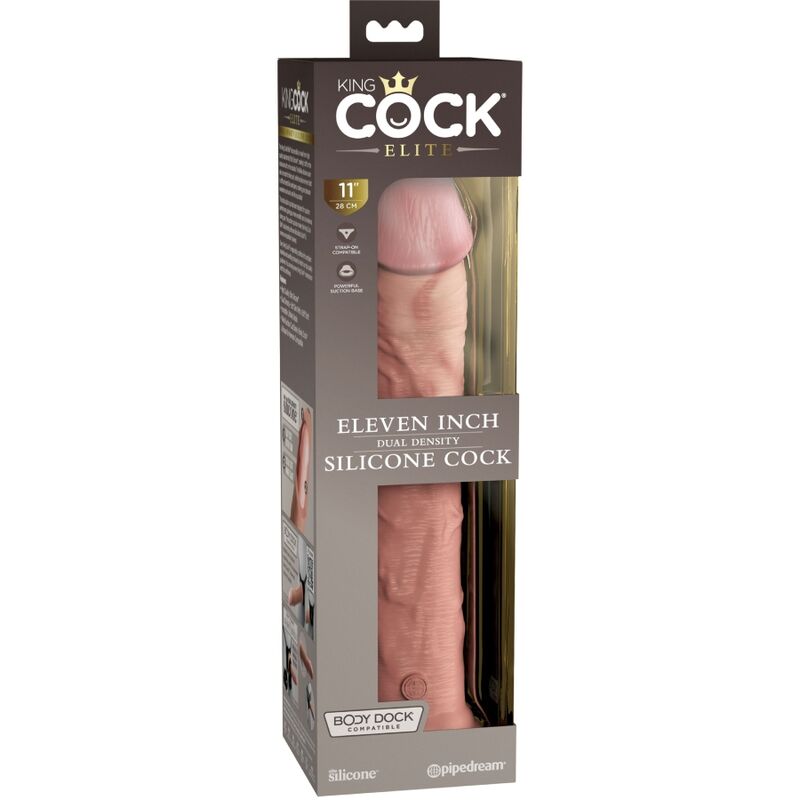 KING COCK - ELITE DILDO REALISTICO SILICONA 28 CM