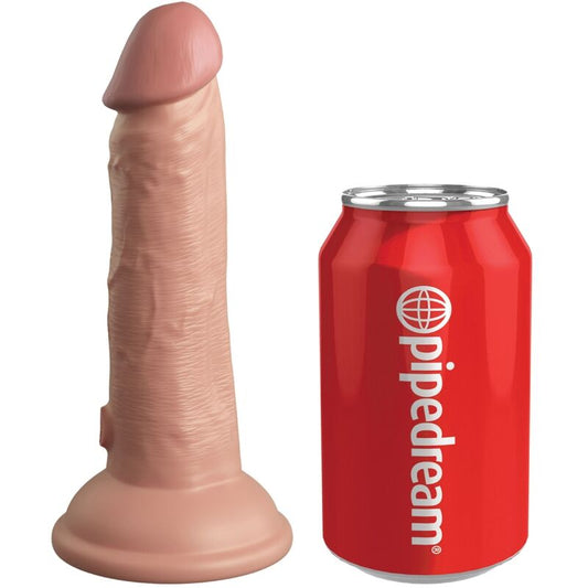 KING COCK - ELITE REALISTIC VIBRATOR &amp; SILICONE DILDO 15.2 CM