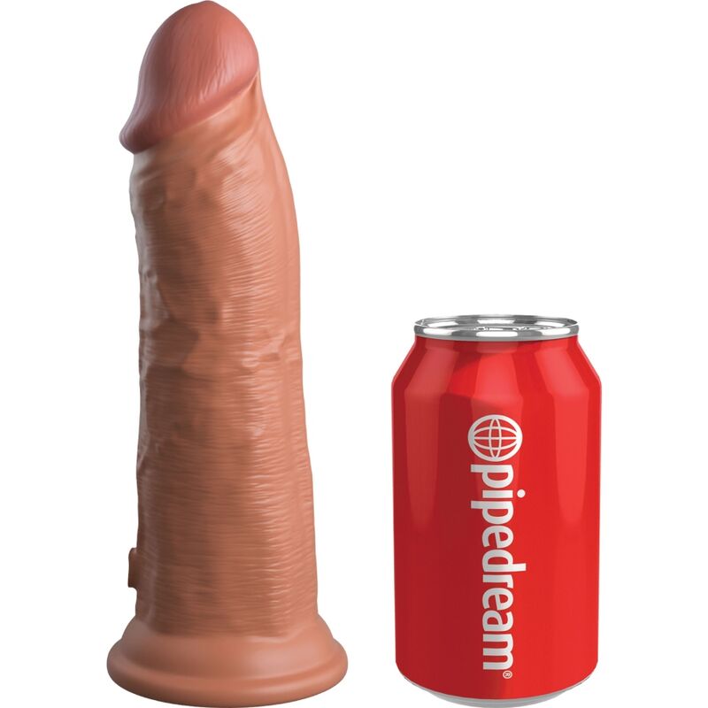 KING COCK - ELITE DILDO REALISTICO VIBRADOR & SILICONA 20.3 CM CARAMELO