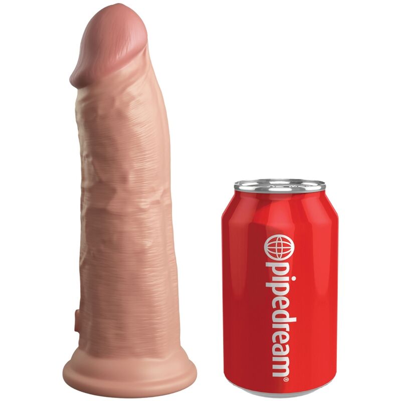 KING COCK - ELITE REALISTIC VIBRATOR &amp; SILICONE DILDO 20.3 CM