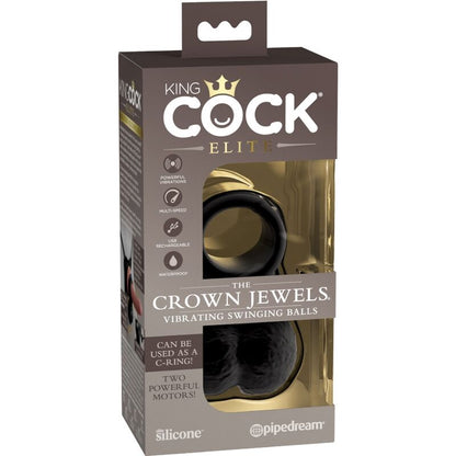 KING COCK - ELITE VIBRATING SILICONE TESTICAL RING