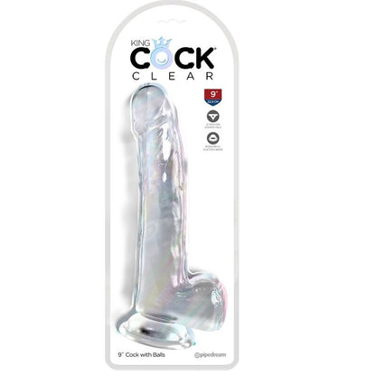 KING COCK - CLEAR DILDO WITH TESTICLES 20.3 CM TRANSPARENT