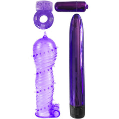 CLASSIX - KIT FOR COUPLES WITH RING, CASE AND PURPLE BULLETS