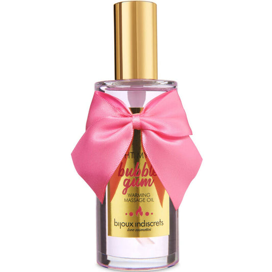 BIJOUX - INDISCRETS LIGHT MY FIRE HEAT EFFECT MASSAGE OIL WITH GUM FLAVOR