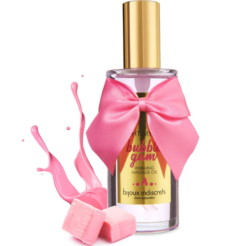 BIJOUX - INDISCRETS LIGHT MY FIRE HEAT EFFECT MASSAGE OIL WITH GUM FLAVOR