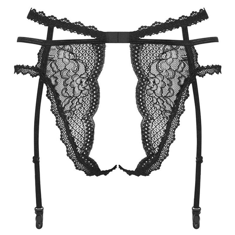 OBSESSIVE - PEARLOVE BLACK GARTER BELT XS/S