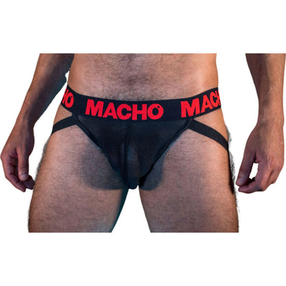 MALE - MX26X2 JOCK BLACK/RED S