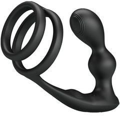 PRETTY LOVE - MARSHALL COCK RING + VIBRATING ANAL PLUG & REMOTE CONTROL