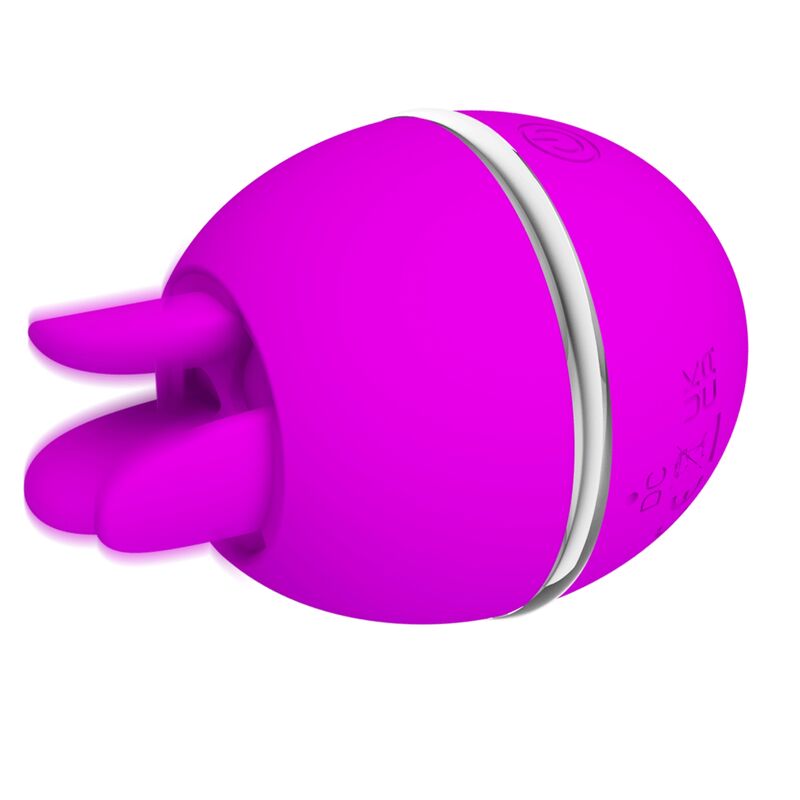 PRETTY LOVE - GEMINI BALL ROUND SILICONE VIBRATOR PURPLE