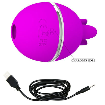 PRETTY LOVE - GEMINI BALL ROUND SILICONE VIBRATOR PURPLE