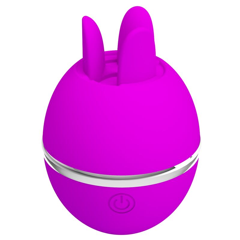 PRETTY LOVE - GEMINI BALL ROUND SILICONE VIBRATOR PURPLE