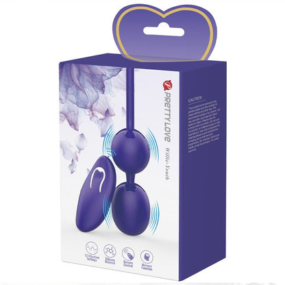 PRETTY LOVE - WILLIE YOUTH BALLS REMOTE CONTROL &amp; VIBRATION VIOLET