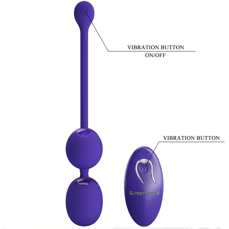 PRETTY LOVE - WILLIE YOUTH BALLS REMOTE CONTROL &amp; VIBRATION VIOLET