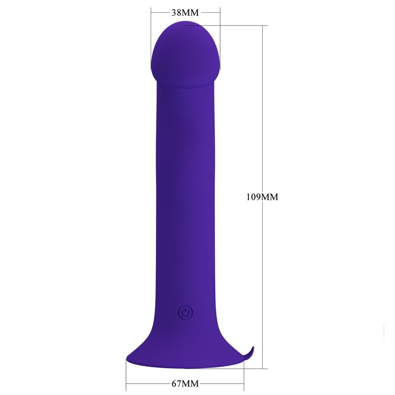 PRETTY LOVE - MURRAY YOUTH VIBRATING &amp; RECHARGEABLE DILDO VIOLET