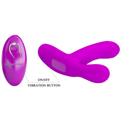 PRETTY LOVE - GERI CLITORIS MASSAGER REMOTE CONTROL PINK