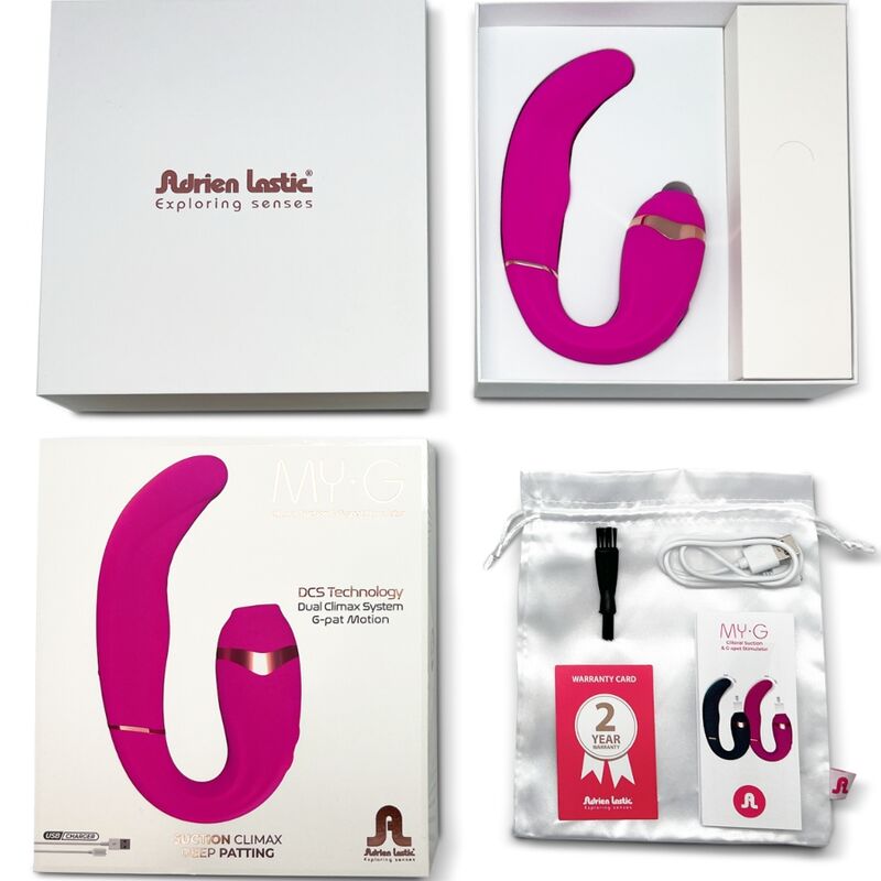 ADRIEN LASTIC - MY·G CLITORIS SUCKER AND G-SPOT STIMULATOR PINK