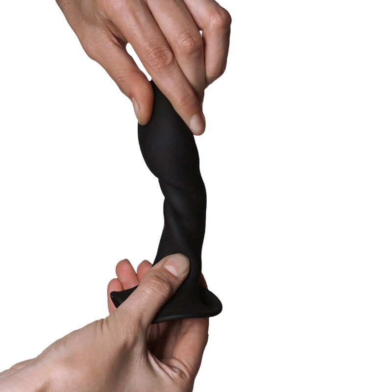 ADRIEN LASTIC - HITSENS 5 BLACK SILICONE DILDO