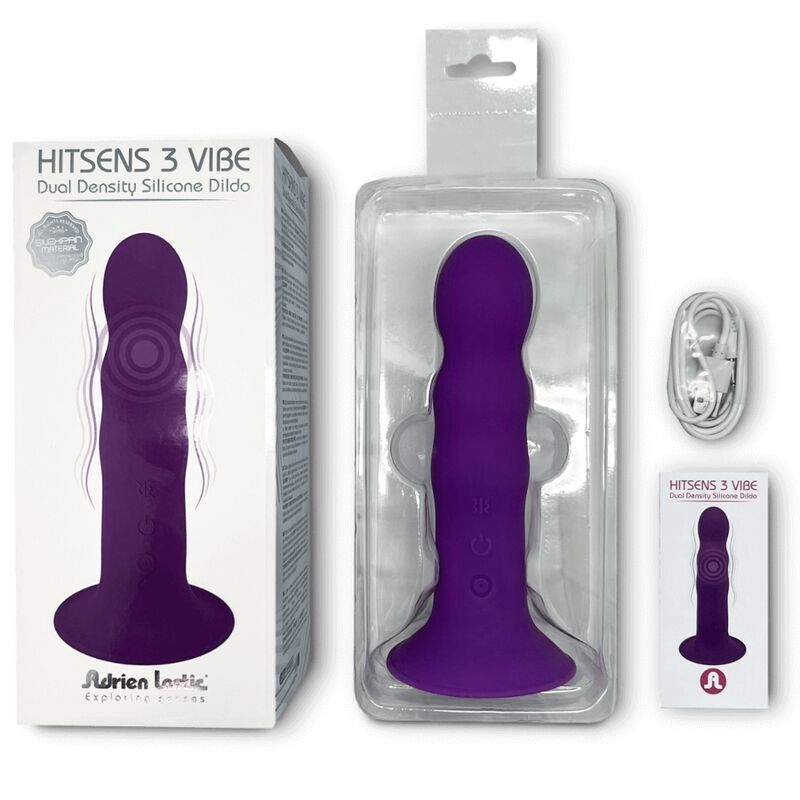 ADRIEN LASTIC - HITSENS VIBE 3 VIOLET SILICONE DILDO