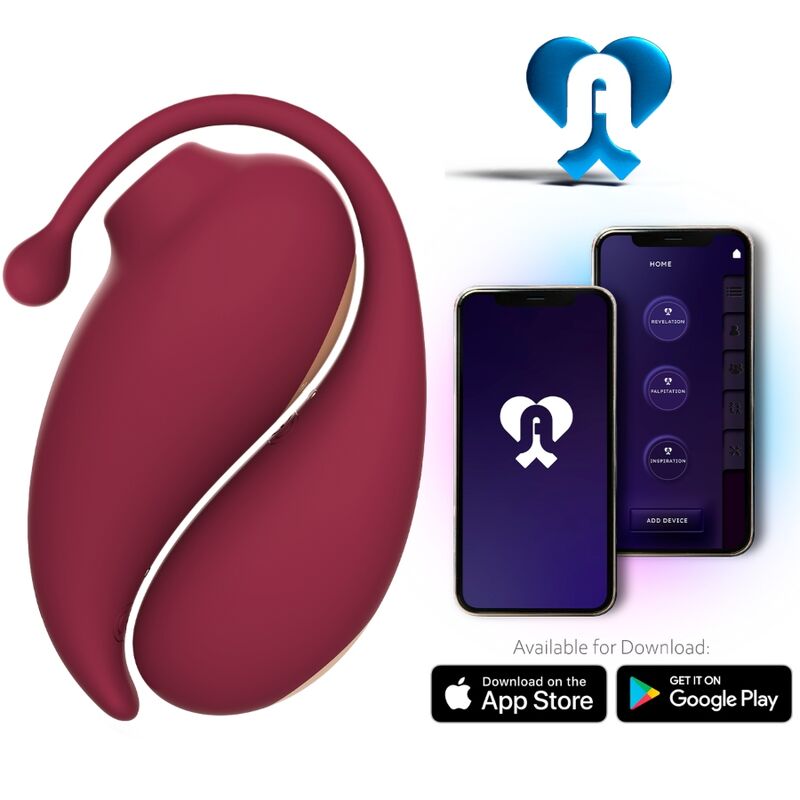 ADRIEN LASTIC - INSPIRATION CLITORIS SUCTION CUP + RED VIBRATING EGG - FREE APP