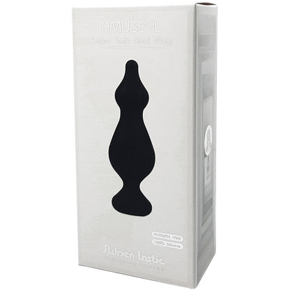 ADRIEN LASTIC - AMUSE PLUG ANAL SILICONA NEGRO TALLA L