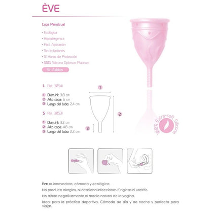 FEMINTIMATE - EVE SILICONE MENSTRUAL CUP - SIZE L