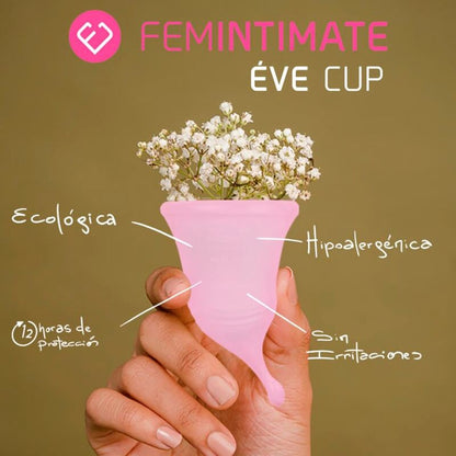 FEMINTIMATE - EVE NEW SILICONE MENSTRUAL CUP - SIZE M