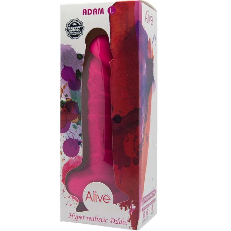 ALIVE - ADAM L FUCHSIA REALISTIC PENIS 19 CM