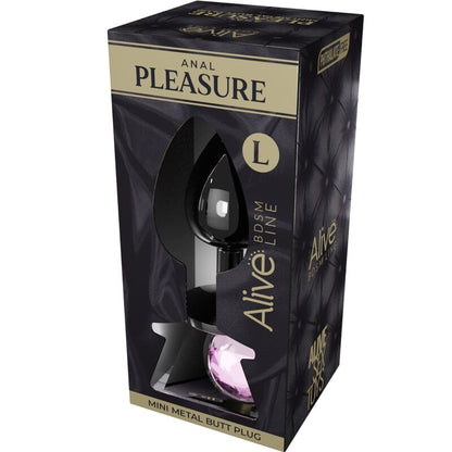 ALIVE - ANAL PLEASURE MINI PLUG METAL PINK SIZE L