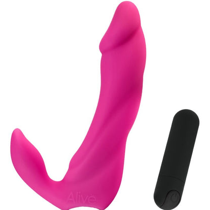 ALIVE - BIFUN PRO VIBRATING DILDO PINK 14.9 CM