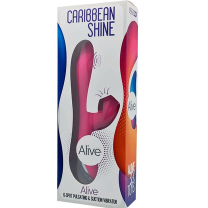 ALIVE - CARIBBEAN SHINE VIBRATOR &amp; SUCTIONER FUCHSIA