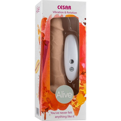 ALIVE - CESAR REALISTIC PENIS VIBRATOR &amp; ROTATOR 17.5 CM