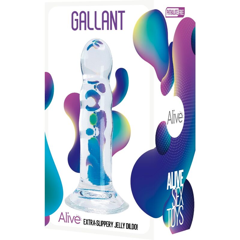 ALIVE - GALLANT TRANSPARENT REALISTIC PENIS 14 CM