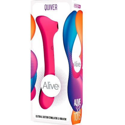 ALIVE - QUIVER SUCKER &amp; VIBRATOR FUCHSIA