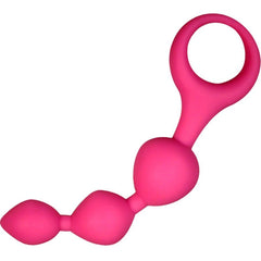 ALIVE - TRIBALL PINK SILICONE ANAL BEADS 15 CM