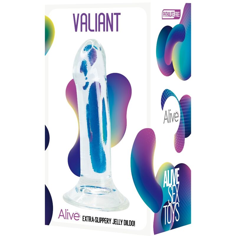 ALIVE - VALIANT TRANSPARENT REALISTIC PENIS 16 CM