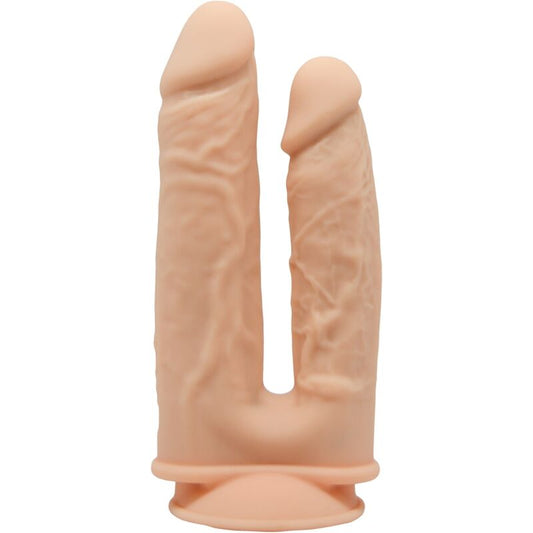 SILEXD - MODEL 1 REALISTIC PENIS DOUBLE PENETRATION VIBRATOR PREMIUM SILICONE SILEXPAN 17.5 / 19.5 CM