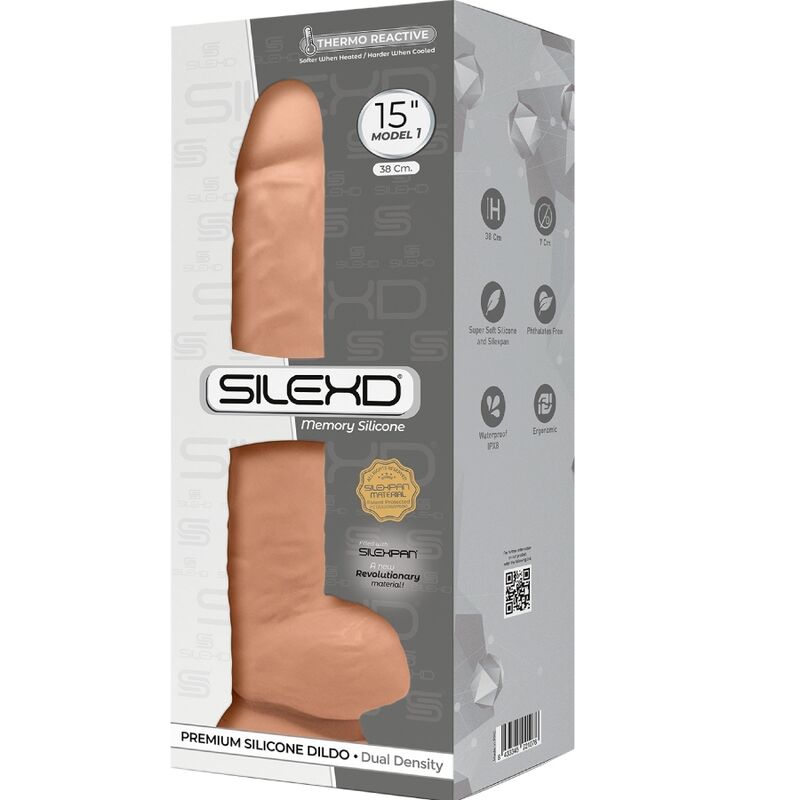 SILEXD - MODEL 1 REALISTIC PENIS PREMIUM SILICONE SILEXPAN 38 CM