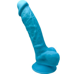 SILEXD - MODEL 1 REALISTIC PENIS PREMIUM SILICONE SILEXPAN BLUE 17.5 CM