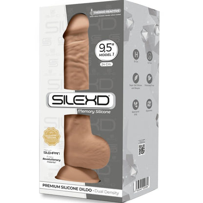 SILEXD - MODEL 1 REALISTIC PENIS PREMIUM SILICONE SILEXPAN CANDY 24 CM