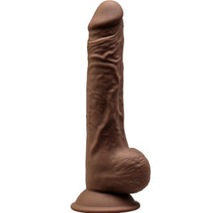 SILEXD - MODEL 1 REALISTIC PENIS PREMIUM SILICONE SILEXPAN BROWN 24 CM