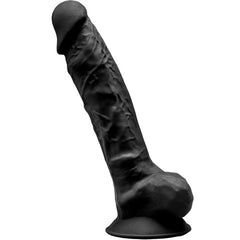 SILEXD - MODEL 1 REALISTIC PENIS PREMIUM SILICONE SILEXPAN BLACK 23 CM