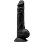 SILEXD - MODEL 1 REALISTIC PENIS PREMIUM SILICONE SILEXPAN BLACK 24 CM