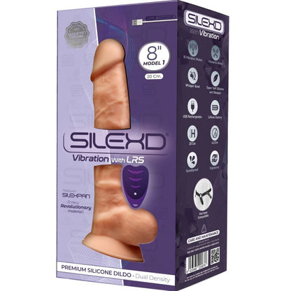 SILEXD - MODEL 1 REALISTIC PENIS VIBRATOR PREMIUM SILICONE SILEXPAN REMOTE CONTROL 20 CM