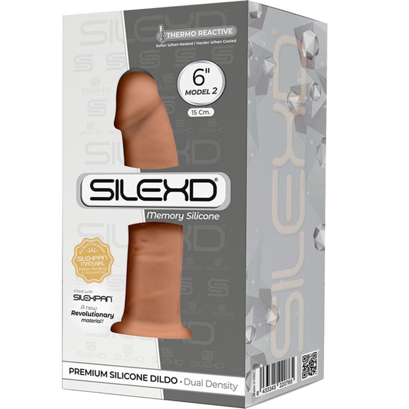 SILEXD - MODEL 2 REALISTIC PENIS PREMIUM SILICONE SILEXPAN CANDY 15.4 CM