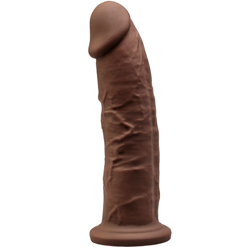 SILEXD - MODEL 2 REALISTIC PENIS PREMIUM SILICONE SILEXPAN BROWN 19 CM