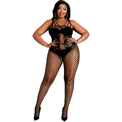 MOONLIGHT - MODEL 4 BODYSTOCKING BLACK ONE SIZE / PLUS SIZE