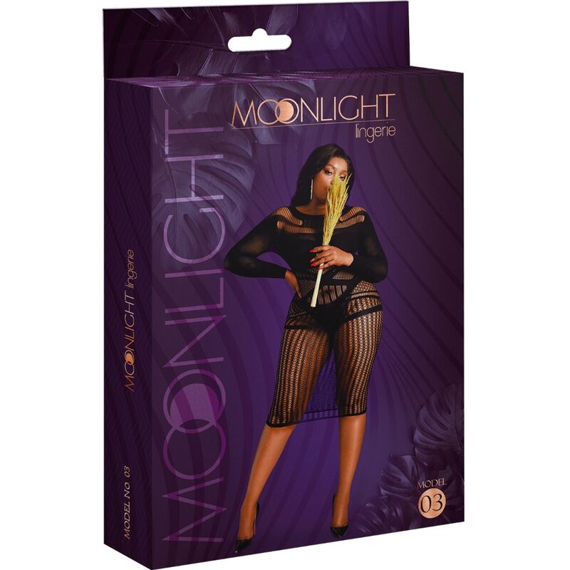 MOONLIGHT - MODEL 3 BLACK DRESS ONE SIZE / PLUS SIZE