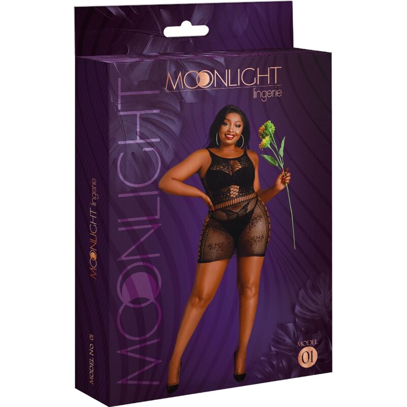 MOONLIGHT - MODEL 1 BLACK DRESS ONE SIZE / PLUS SIZE